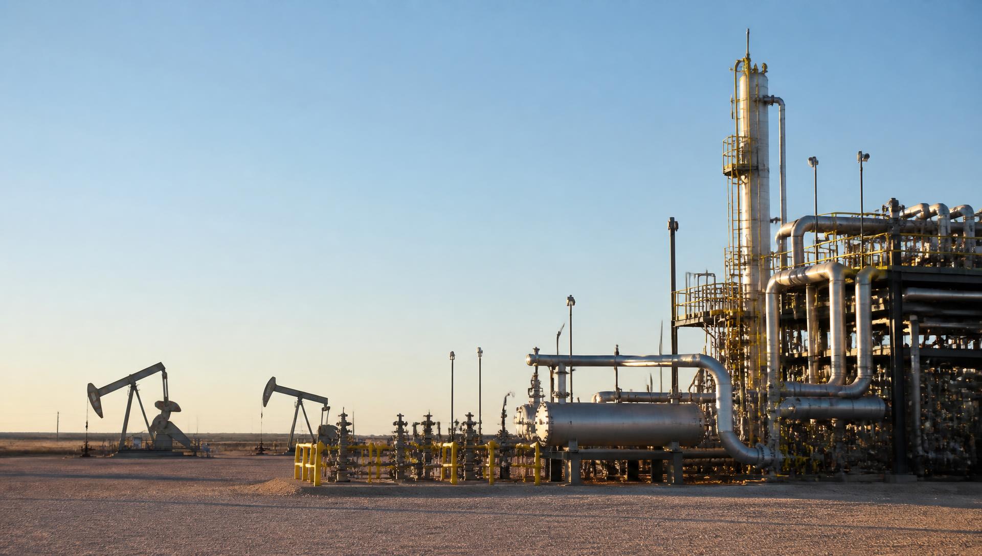 Petroleum production and processing infrastructure in the Permian Basin